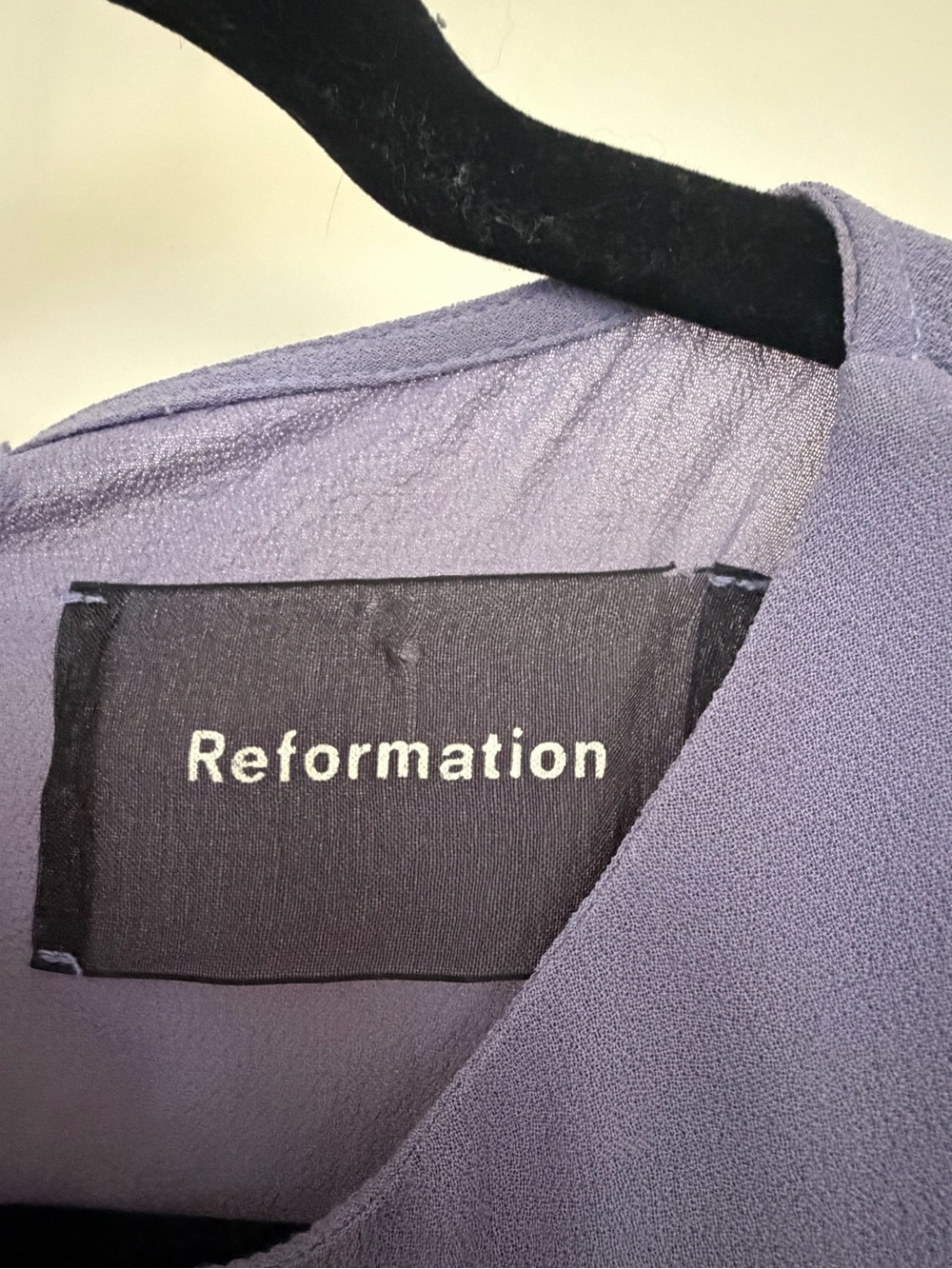 Reformation Lavender Ruffle Cuff Dress - Picture 3 of 4
